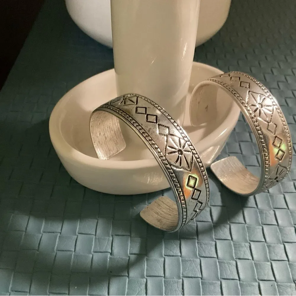 Brand New Anna & Ava Western Etched Cuff Bracelet  #J3